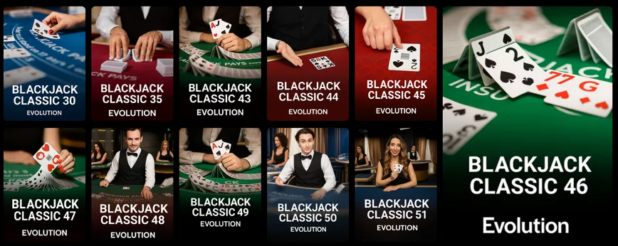 Jeux de Table sur 10 Black Casino