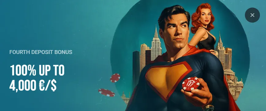 Bono de cuarto depósito en HollyWin Casino