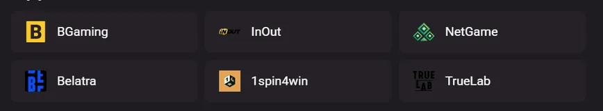 Proveedores de software en HollyWin Casino