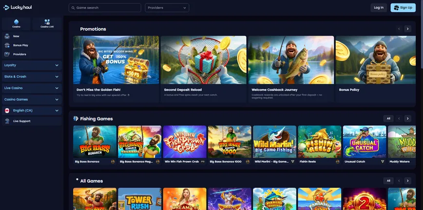 Acerca de LuckyHaul Casino