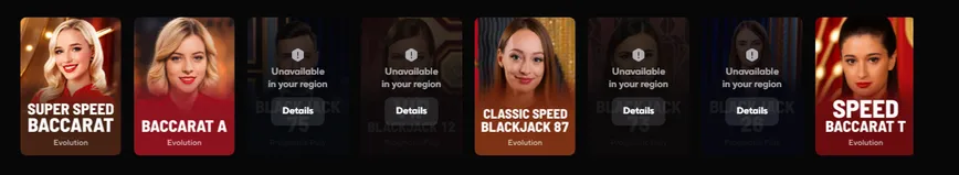 Live Dealer Games at Qzino Casino