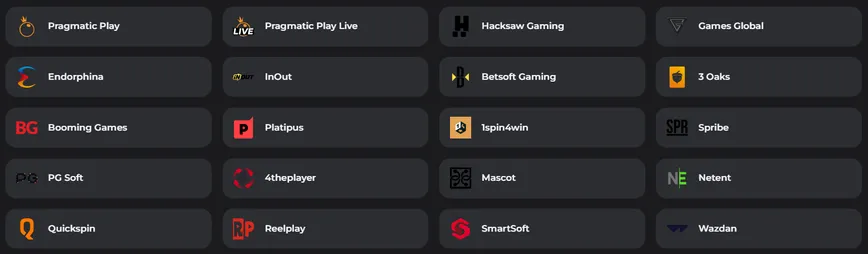 Software Providers at Bet Primeiro Casino