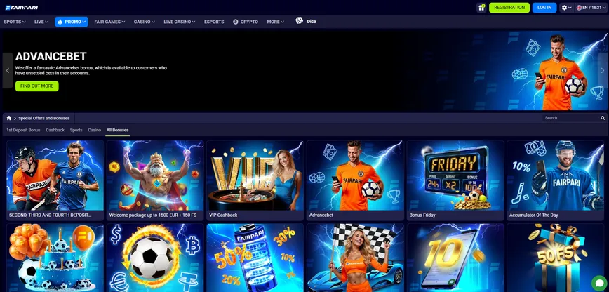 Promotions and Bonuses at Fairpari Casino