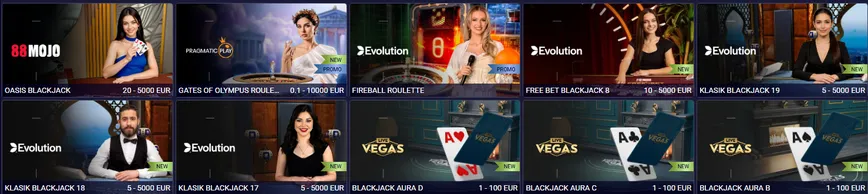 Live Dealer Casino Games at Fairpari Casino