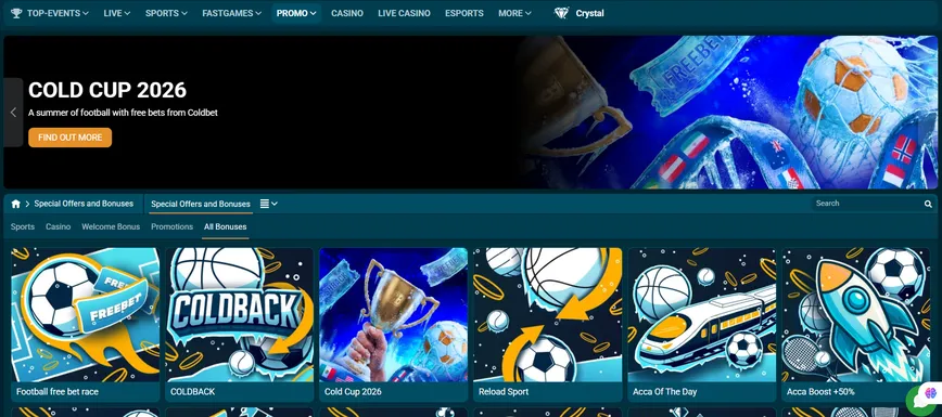 Coldbet Casino Bonuses and Promotions