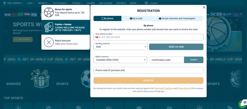 How to Register at Coldbet Casino