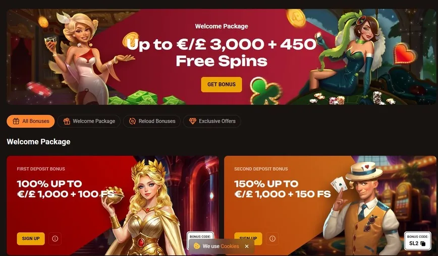 SlotLair Casino Bonuses and Promotions