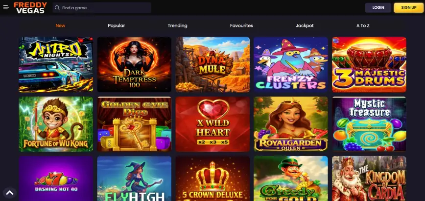 Slots at Freddy Vegas