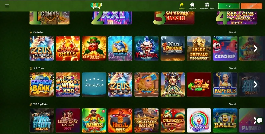 Slots at Spin Million Casino