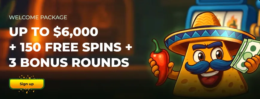 Welcome Bonus at Casinacho Casino