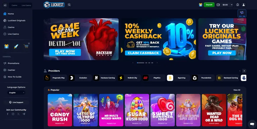 About Luckiest Casino