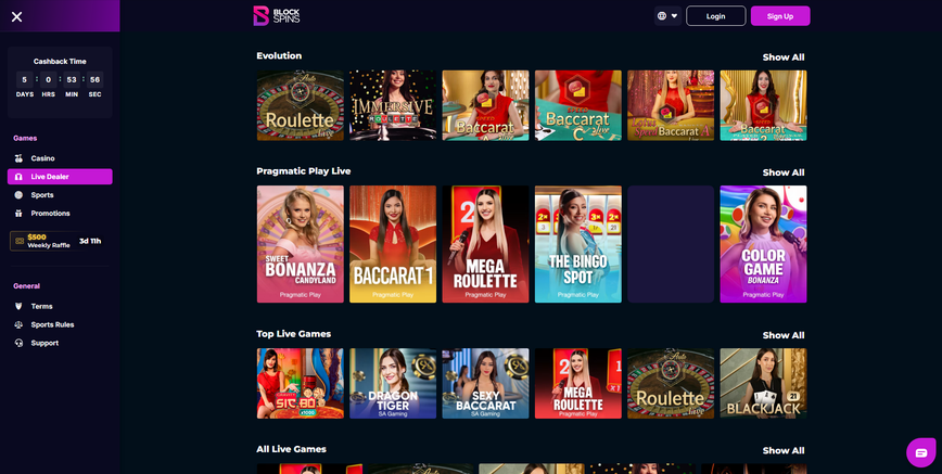 Live Dealer Casino